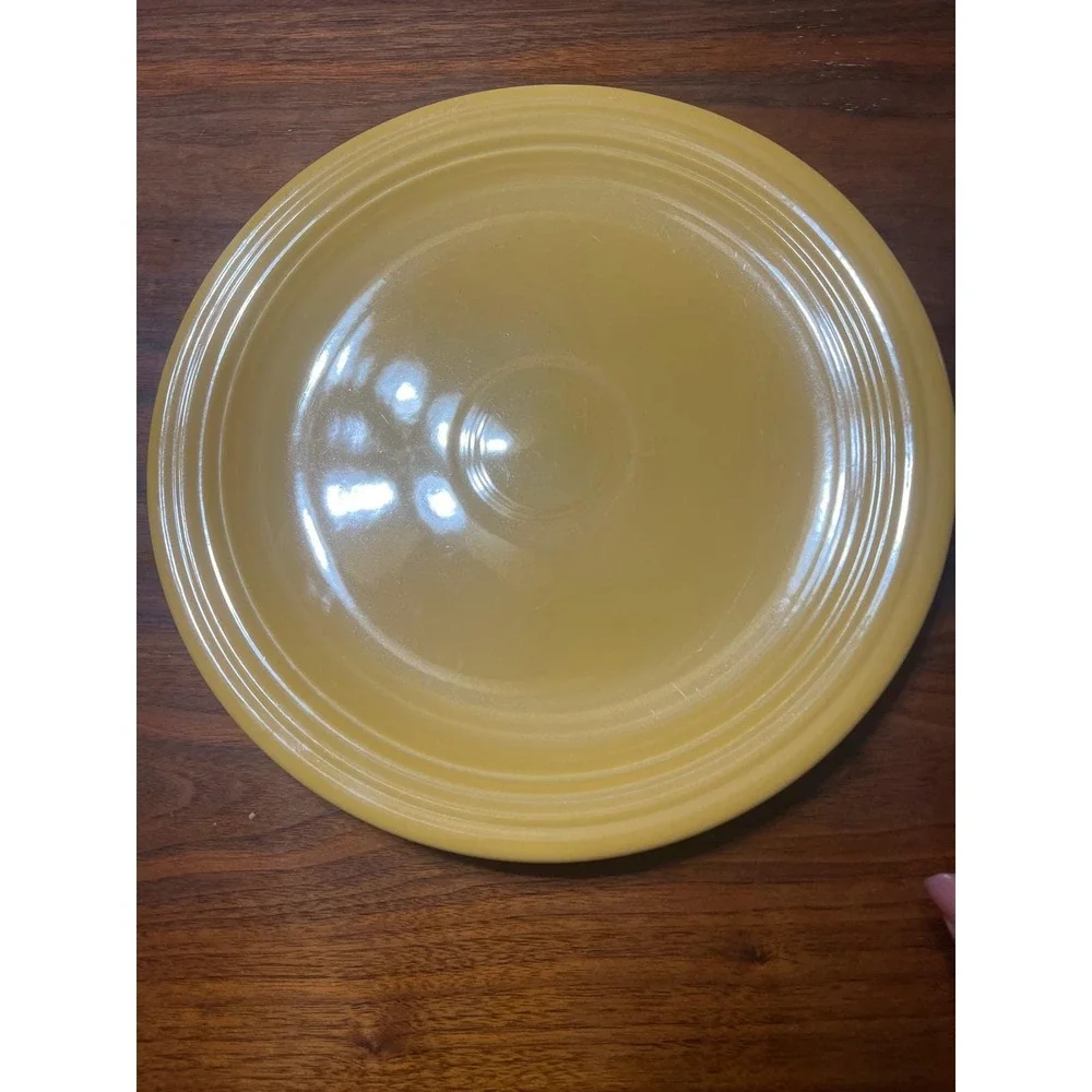 Vintage Fiesta Yellow Platter Chop Plate 12‎ Inch Genuine HLC USA